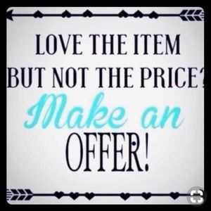 Open to negotiating, within reason! 😉